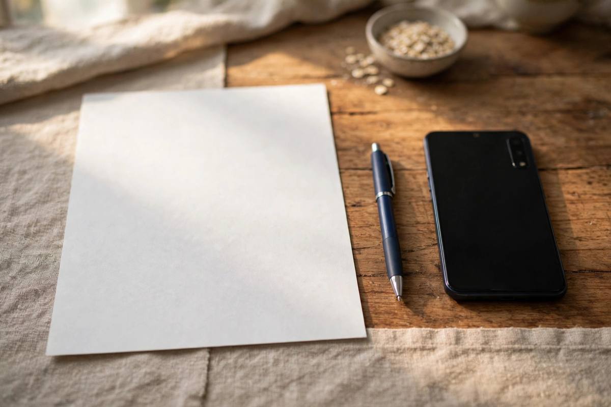 An unsigned document and a pen waiting on a table
